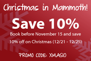 Ski-in, ski-out on Christmas and Save 10%